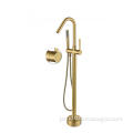 Stainless Steel Bathtub Faucet On Floor